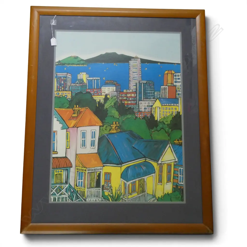 HOLROAD WHYTE PRINT RANGITOTO SAILS 78CMX57CM Image 1++
