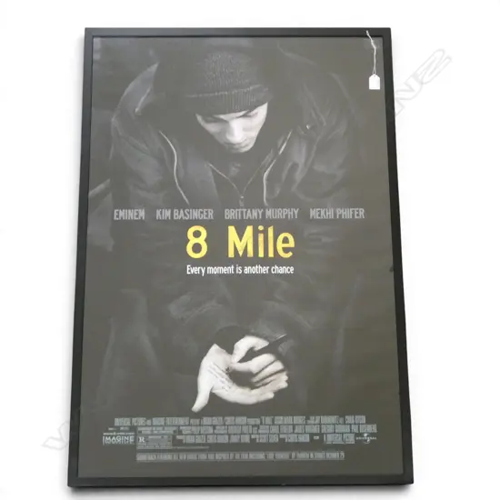 FRAMED 1 sheet MOVIE POSTER 8 MILE 2002 UNIVERSAL STUDIOS H.1000mm W.670mm