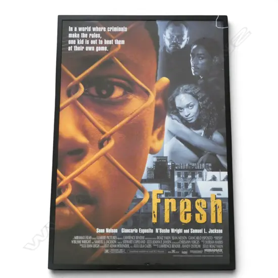 FRAMED 1 sheet MOVIE POSTER FRESH 1994 LUMIERE INTERNATIONAL LTD H1000 W670MM