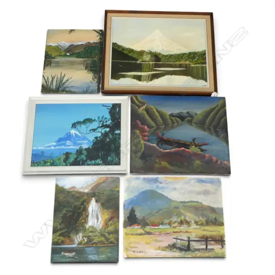 GROUP OF 1970S/1980S LANDSCAPES, OIL ON BOARD, 395 X 500mm (Largest)