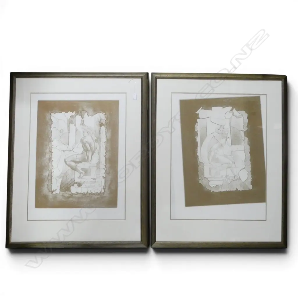 PR OF LARGE ENGRAVINGS THE RESTORATOR BY P HACKETT H690 L520MM Image 1++