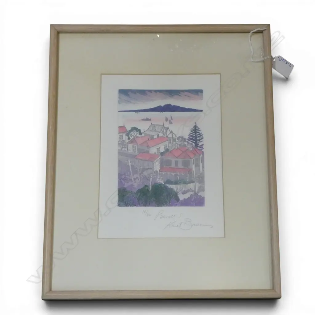 KAREL BURROWS, PARNELL 1, COLOURED ETCHING, ED. 10/80, 175 X 120mm Image 1++