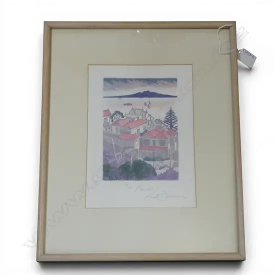 KAREL BURROWS, PARNELL 1, COLOURED ETCHING, ED. 10/80, 175 X 120mm