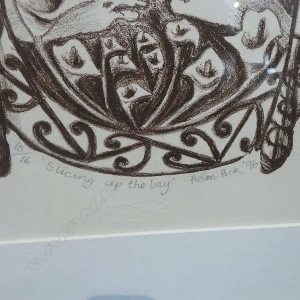 2 NUMBERED PRINTS SIGNED HELEN PICK H220 W200MM Image 1++
