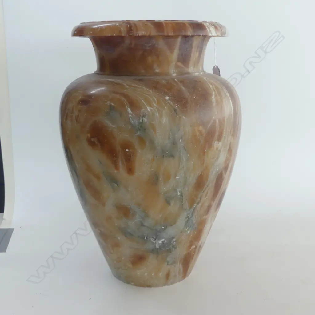 IMPRESSIVE LARGE ALABASTER VASE H480 MM Image 1++