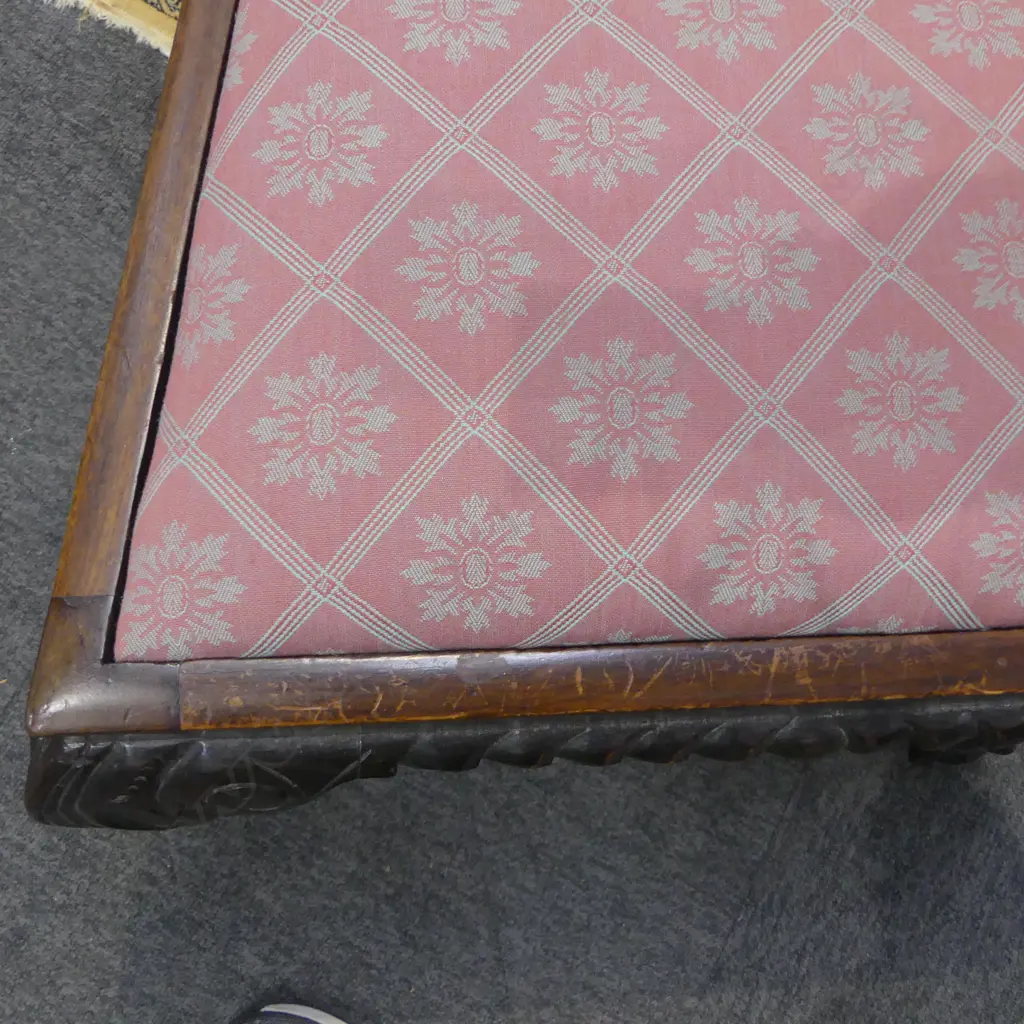 SET 4 EARLY / MID 20thC QUALITY CARVED MAHOGANY CHIPPENDALE STYLE CHAIRS with upholstered drop in seats Image 1++