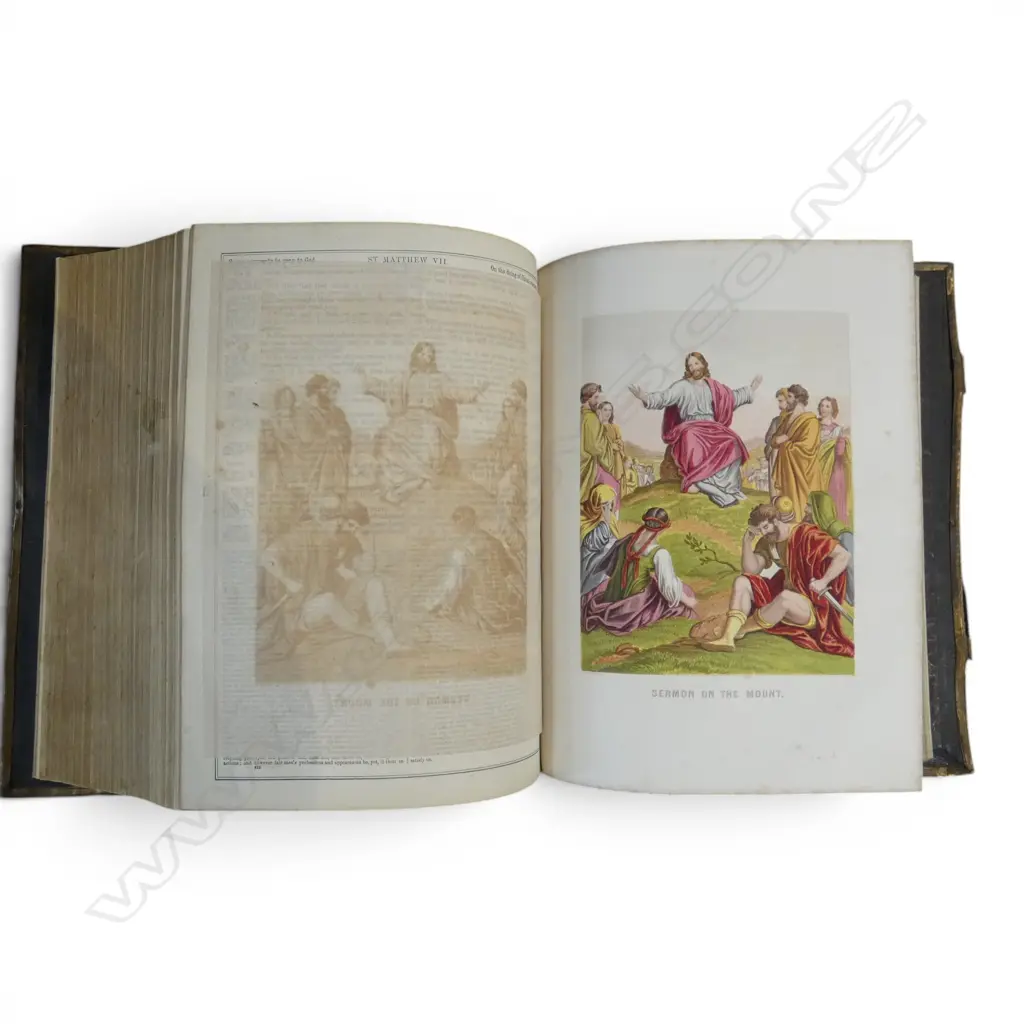 19thC HOLY BIBLE H.340mm Image 1++
