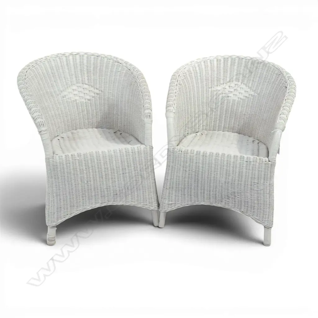 PR PAINTED CANE OUTDOOR / PATIO CHAIRS Image 1++