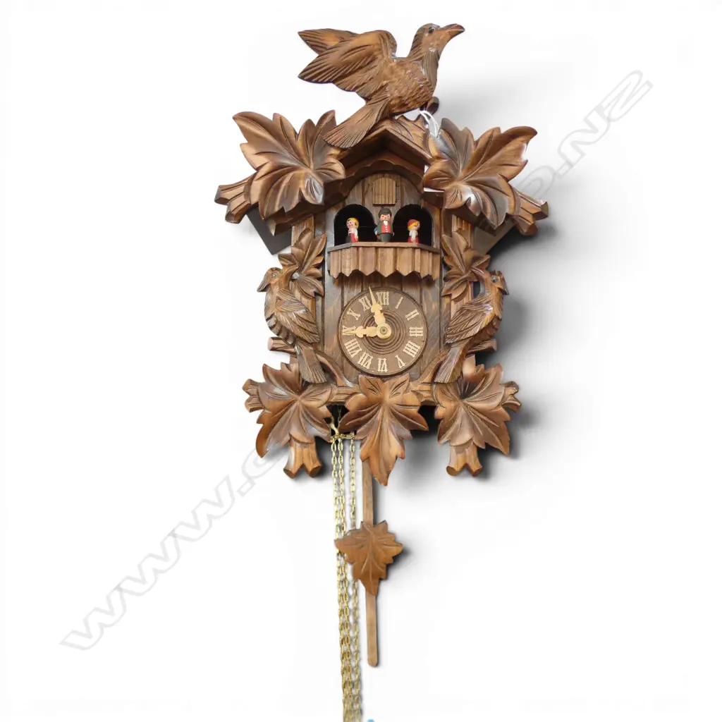 EUROPEAN WOODEN CUCKOO CLOCK, H.400mm Image 1++