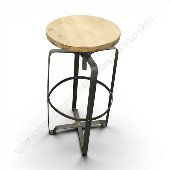 INDUSTRIAL STYLE ROTATING STOOL H.720mm