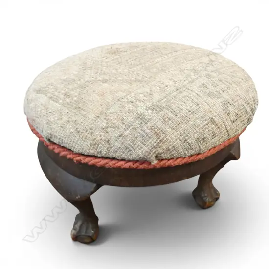 UPHOLSTERED FOOT STOOL Dia.380mm