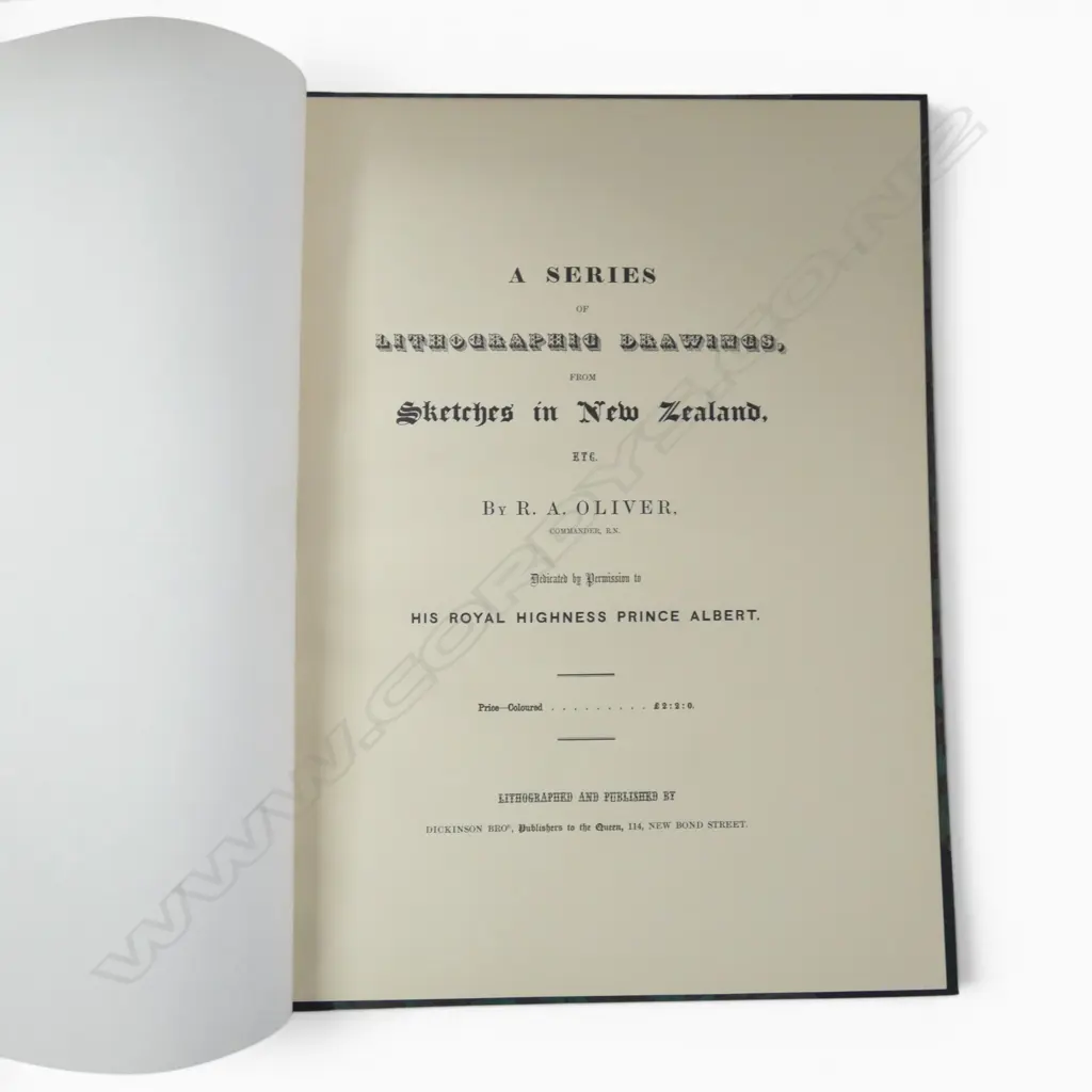 1977 FACSIMILE R. A. OLIVER 'SKETCHES IN NEW ZEALAND' 26/500 590x460mm Image 1++