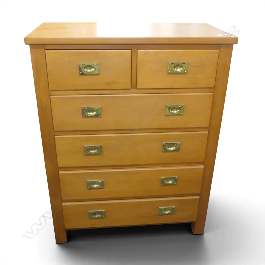 6 DRAWER KAURI TALL BOY 915x460x1175mm Image 1++