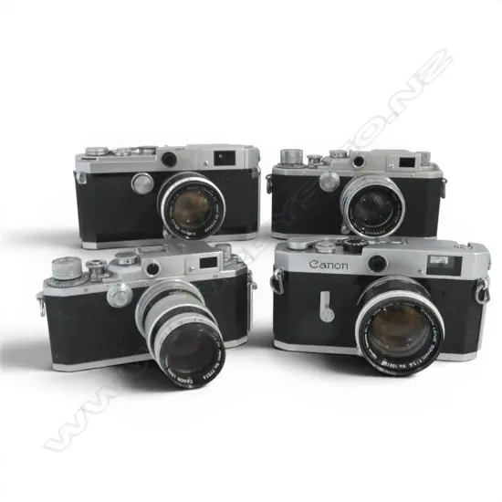 4 VINTAGE 35MM CANON CAMERAS