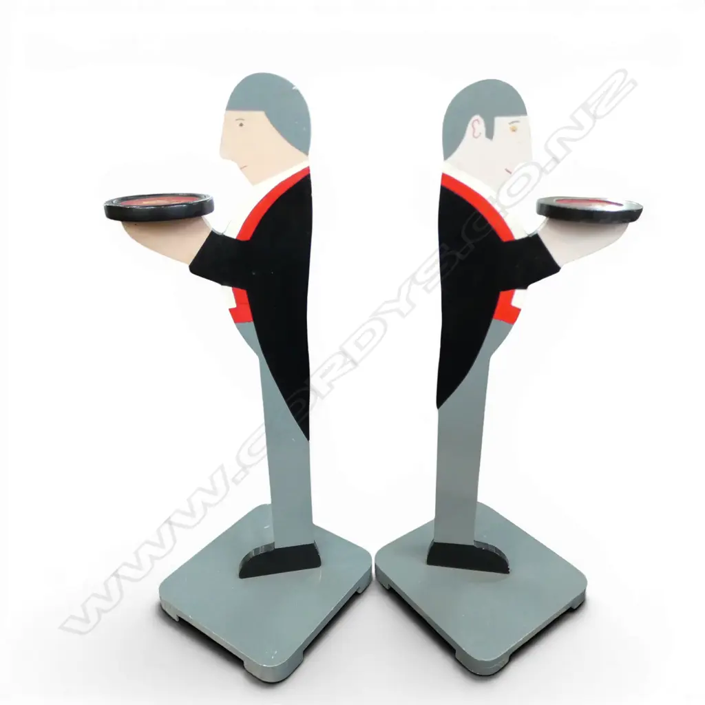 PR WOODEN WAITER FIGURES H.800mm Image 1++