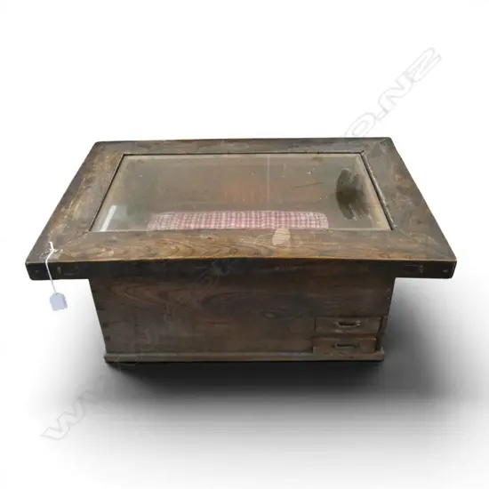 ELM BRASS BOUND ORIENTAL COOKING TABLE L680 H400MM