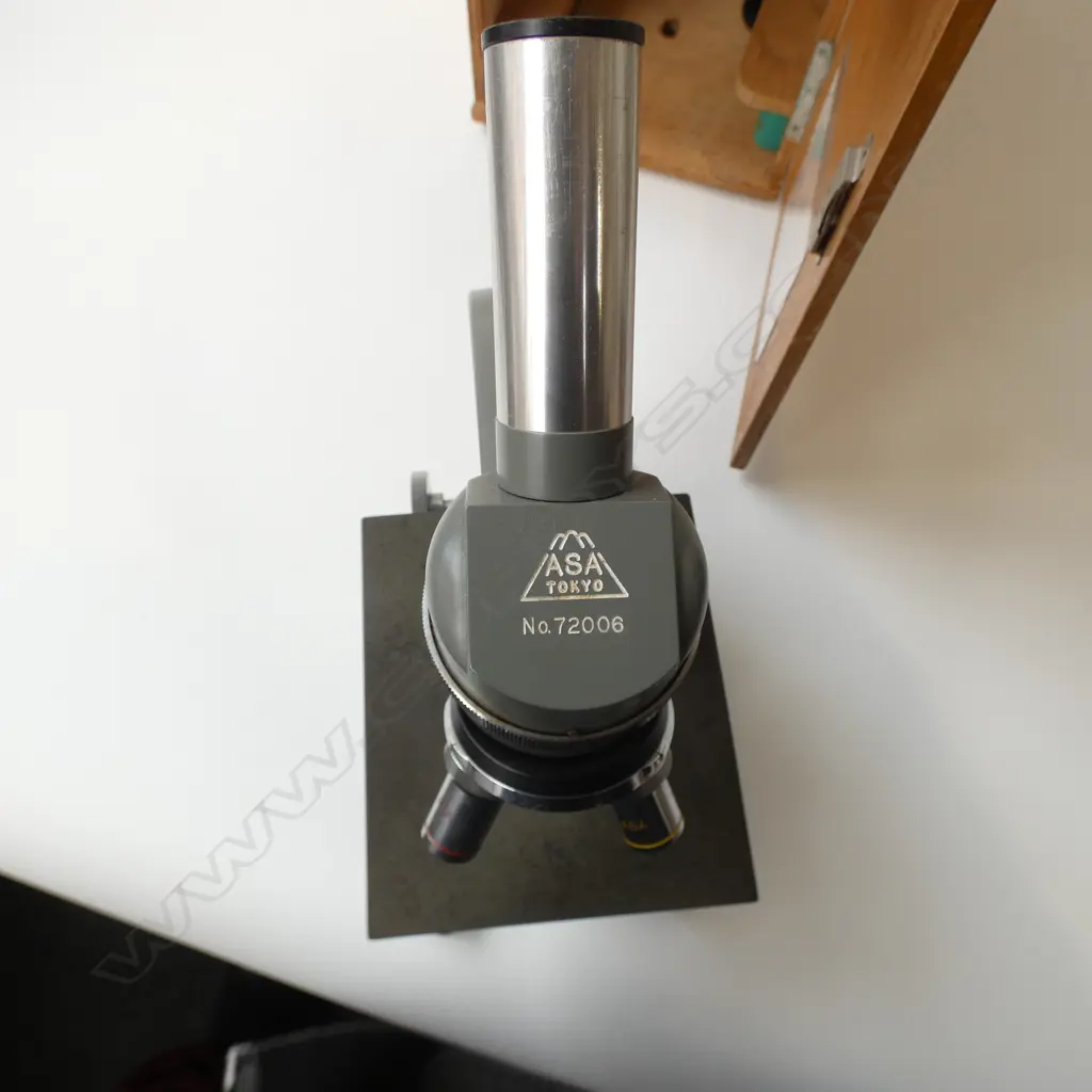 CASED MICROSCOPE BY ASA TOKYO H.375mm Image 1++