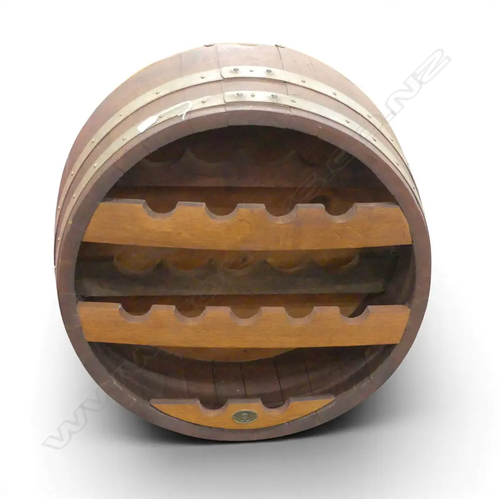 WINE COUNTRY CRAFT HALF BARREL WINE HOLDER 650mm dia / D.300mm Image 1++