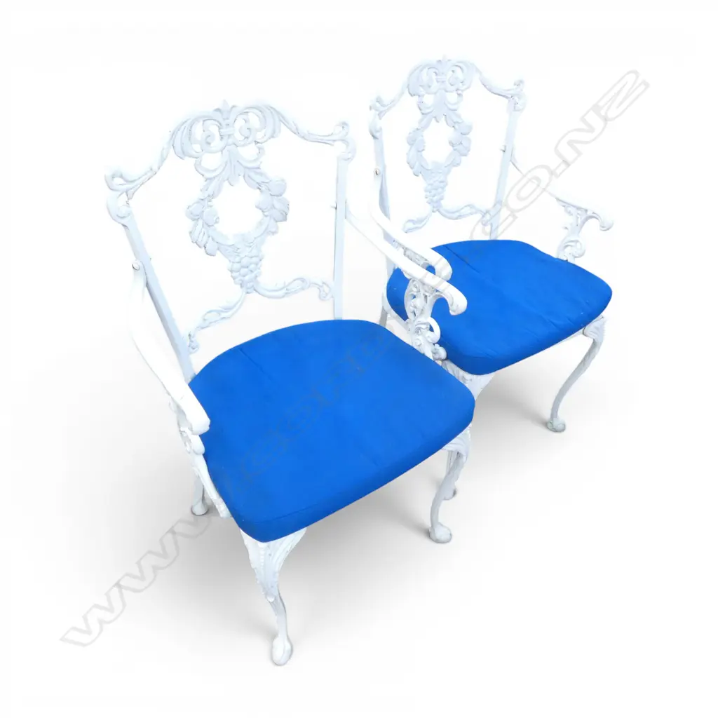 PR WHITE METAL PATIO CHAIRS Image 1++