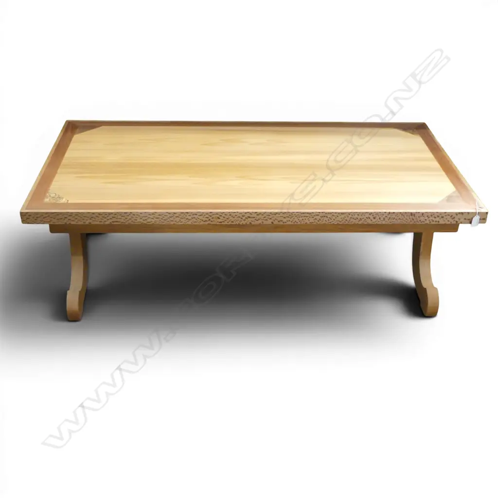 MIXED NZ NATIVE TIMBERS COFFEE TABLE BY NOLAN PAKER EX ESTATE 1320x675x405mm Image 1++
