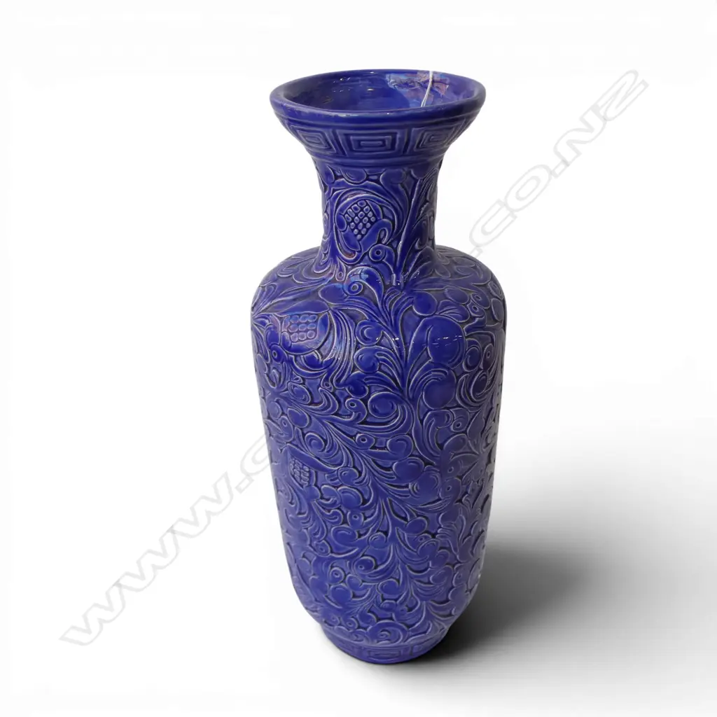 LG BLUE GLAZED VASE H.510mm Image 1++