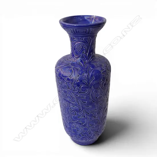 LG BLUE GLAZED VASE H.510mm