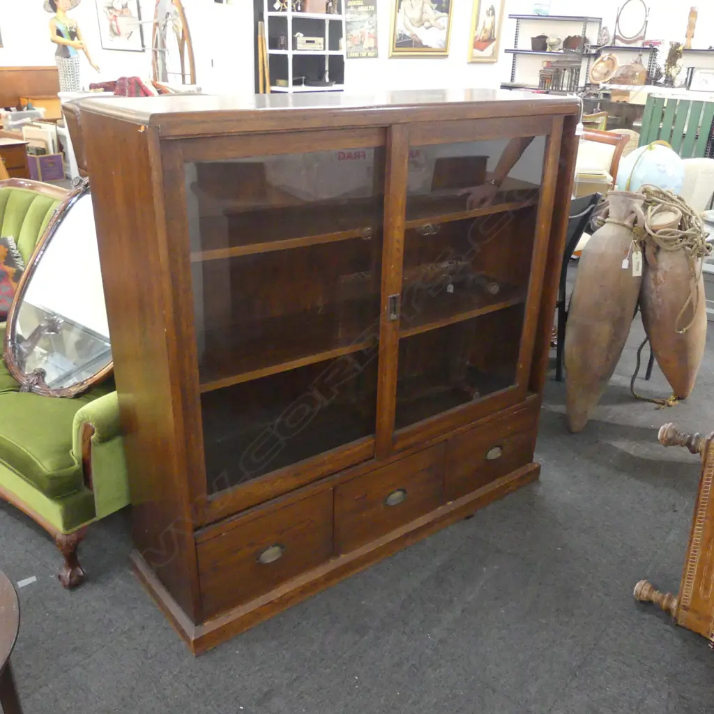 LG OAK CABINET 1430x400x1350mm Image 1++
