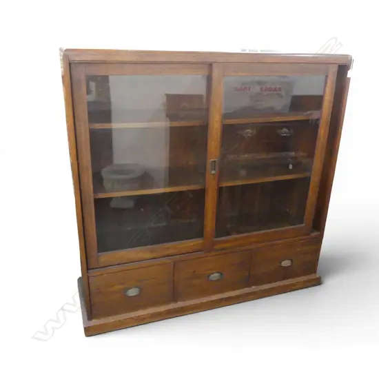 LG OAK CABINET 1430x400x1350mm