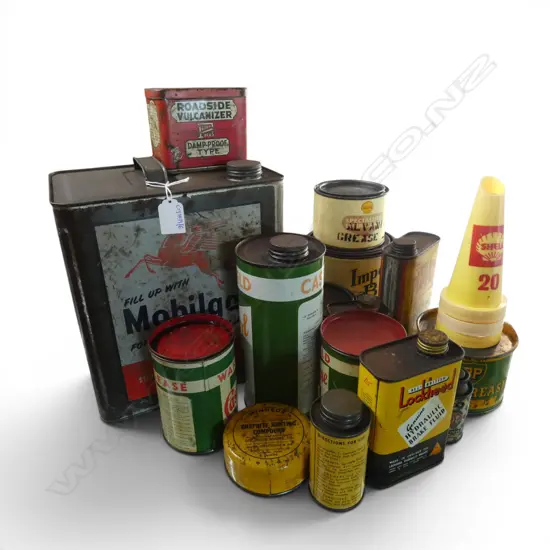 ASST. TINS; SHELL, BP, MOBILE H.275mm