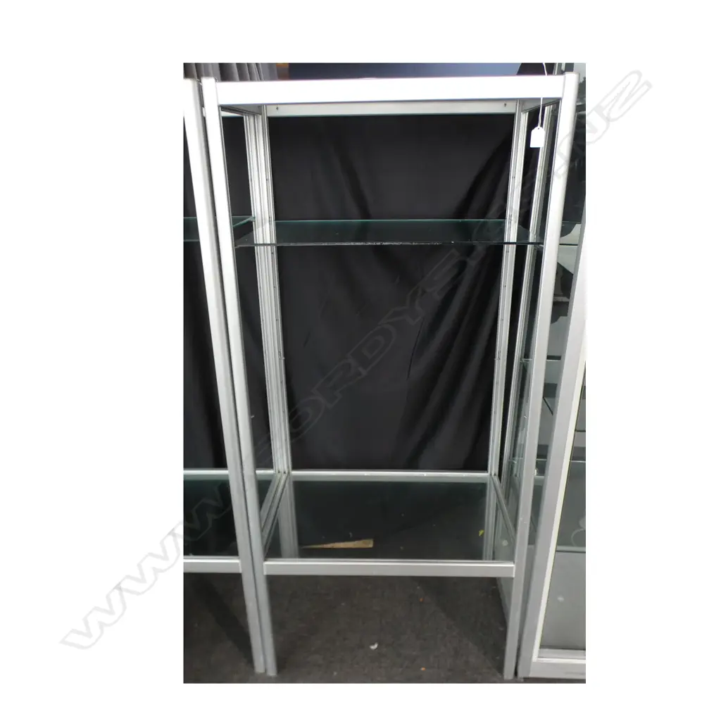 MULTI SHELF POLISHED ALLUMINUM SHOP SHELF UNIT H1500 W700MM Image 1++
