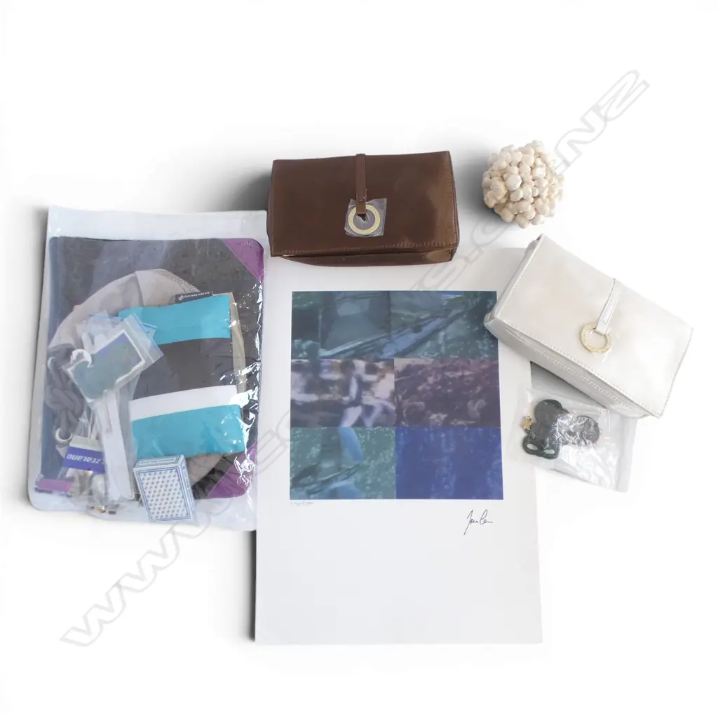 ASST. AIR NZ ITEMS INCL. ART PRINT, TIKIS, TRAVEL KITS ETC Image 1++