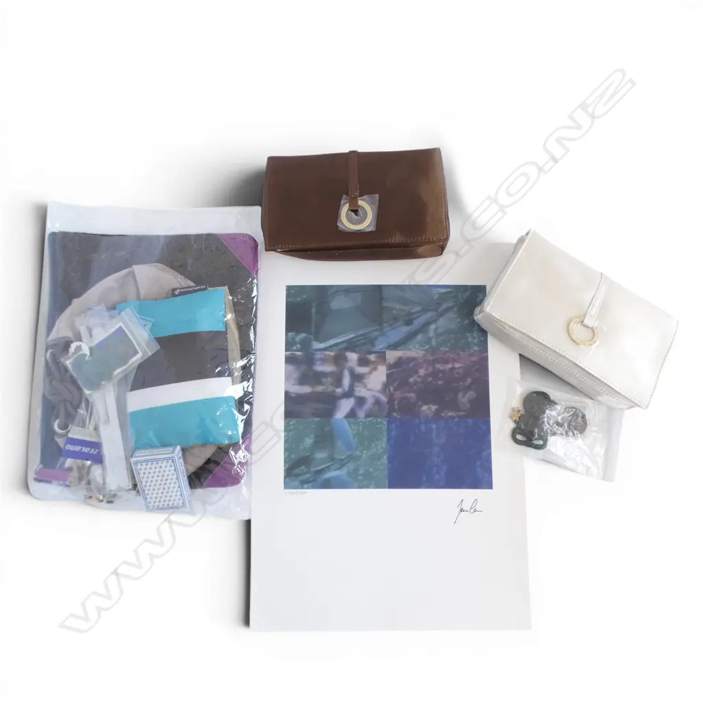 ASST. AIR NZ ITEMS INCL. ART PRINT, TIKIS, TRAVEL KITS Image 1++