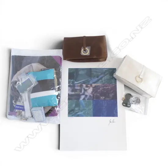 ASST. AIR NZ ITEMS INCL. ART PRINT, TIKIS, TRAVEL KITS
