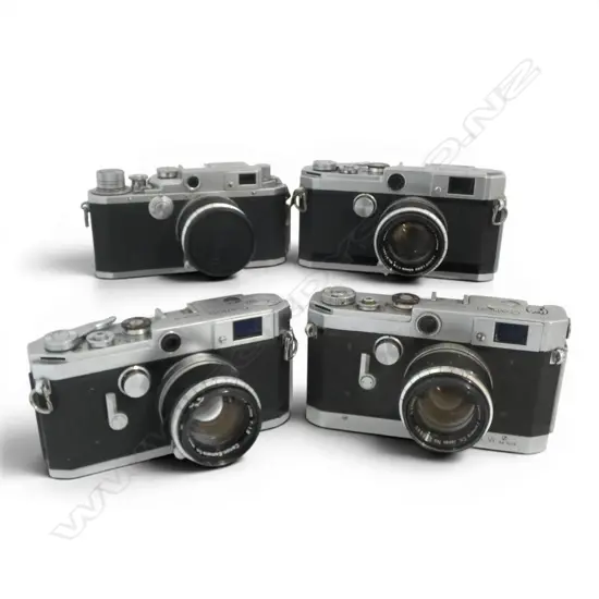 4 VINTAGE CANON CAMERAS