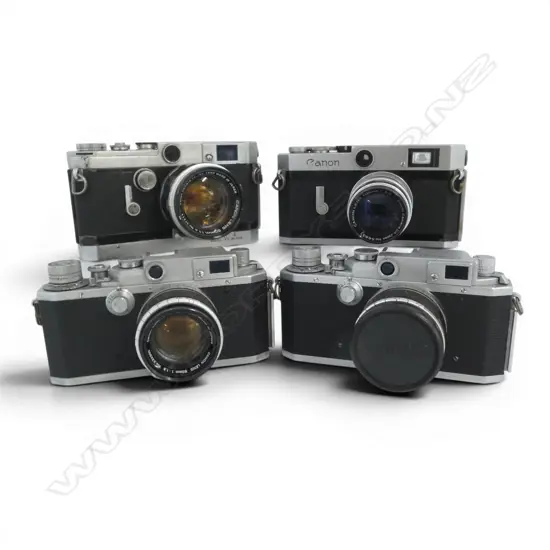 4 VINTAGE CANON CAMERAS