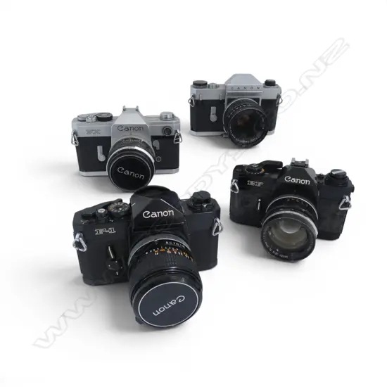 4 VINTAGE 35MM CANON CAMERAS 