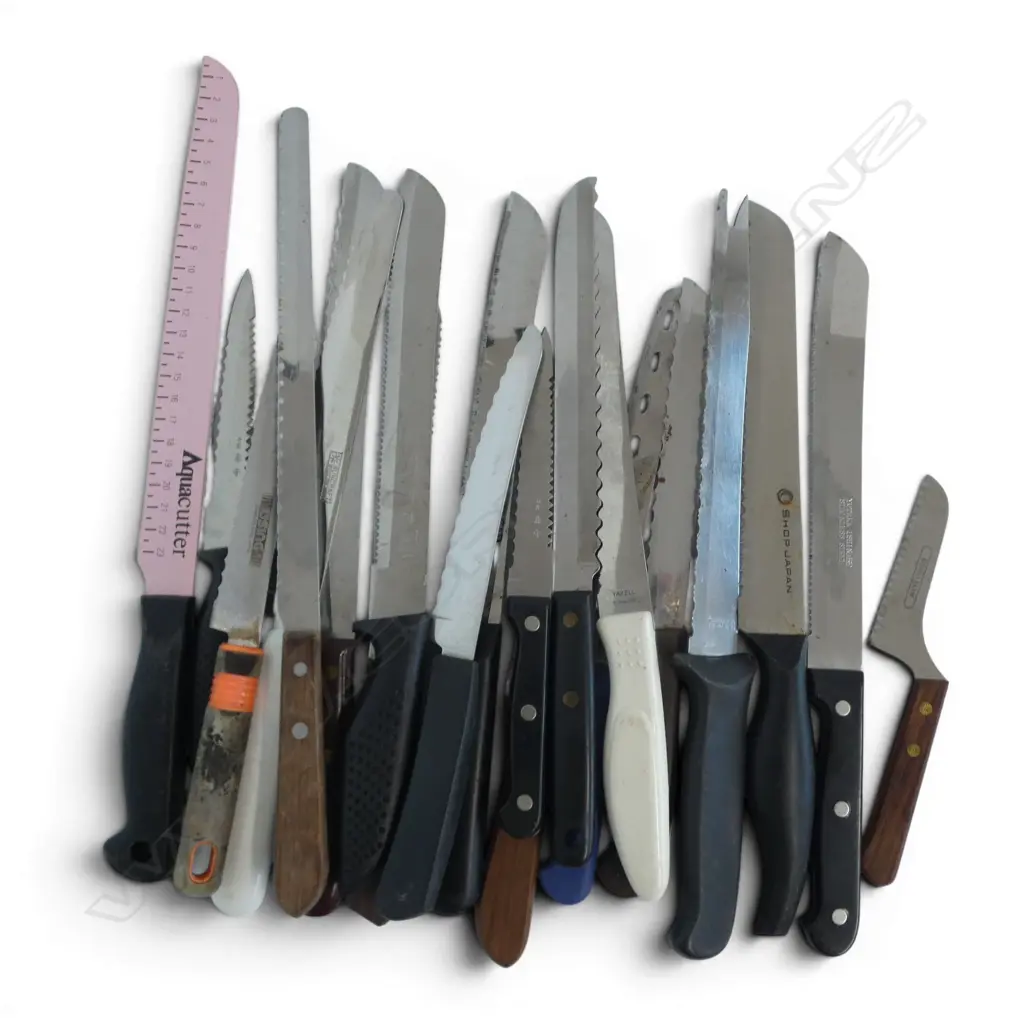 15 very SHARP BREAD KNIVES + others EX. JAPAN Image 1++