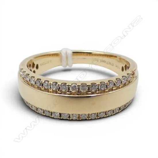 10CT GOLD & DIAMOND RING5.1GMS