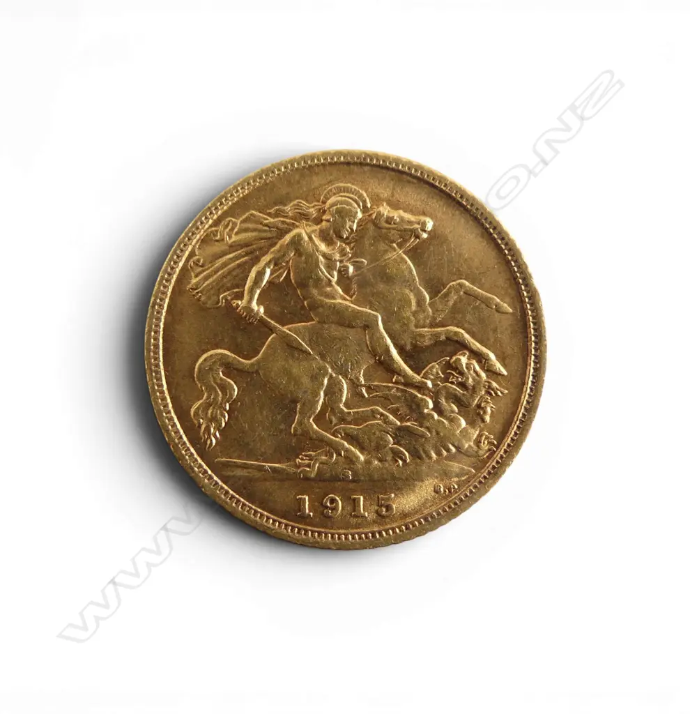 1915 GOLD HALF SOVEREIGN SYDNEY MINT Image 1++