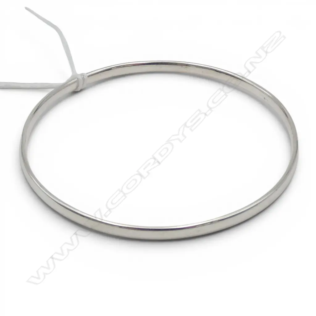 STERLING SILVER 'COMFORT CURVE' BANGLE 65mm INTERNAL DIA. 11.5GMS Image 1++