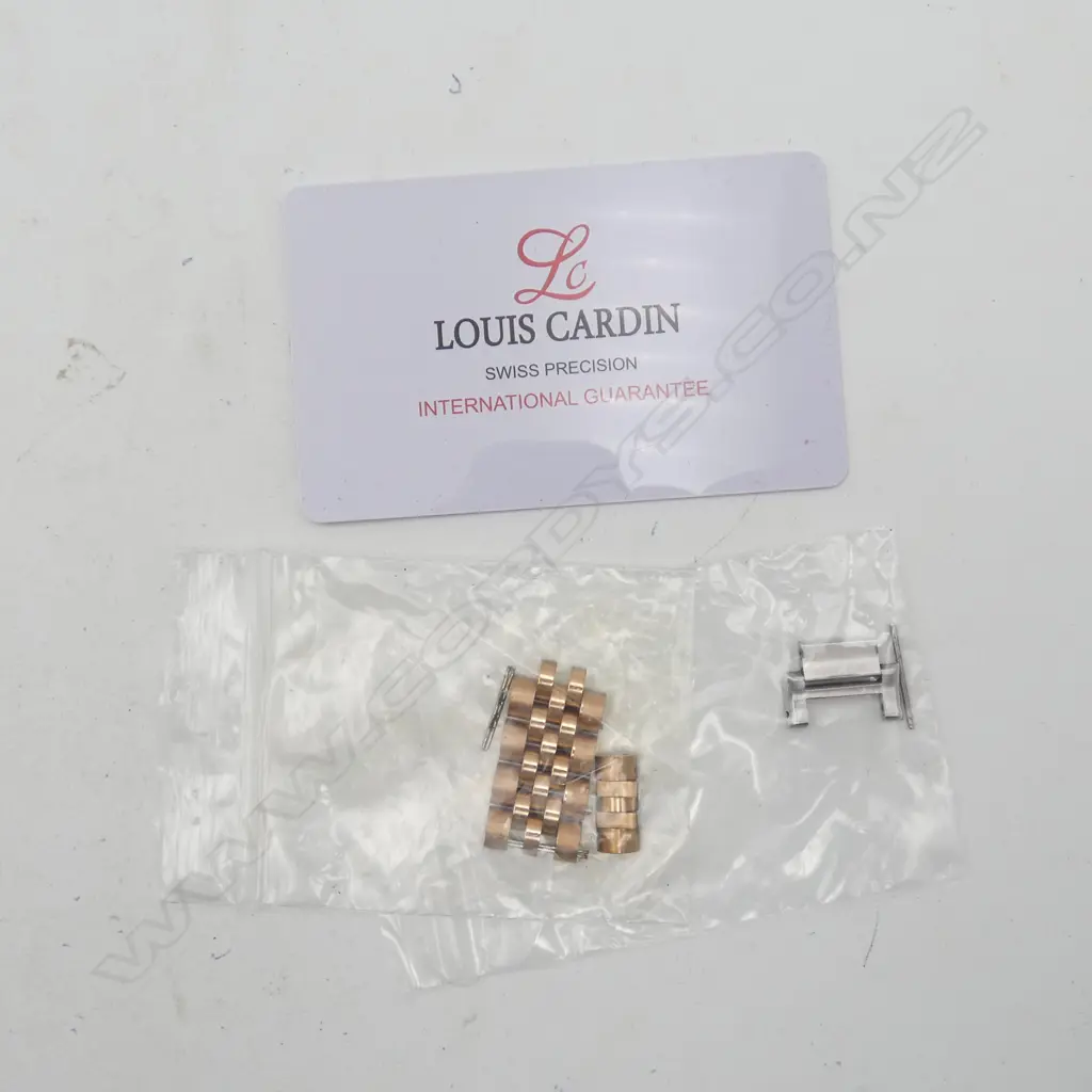 LOUIS CARDIN GP LADIES WRIST WATCH, MoP FACE + EXTRA LINKS & CERTIFICATE Image 1++