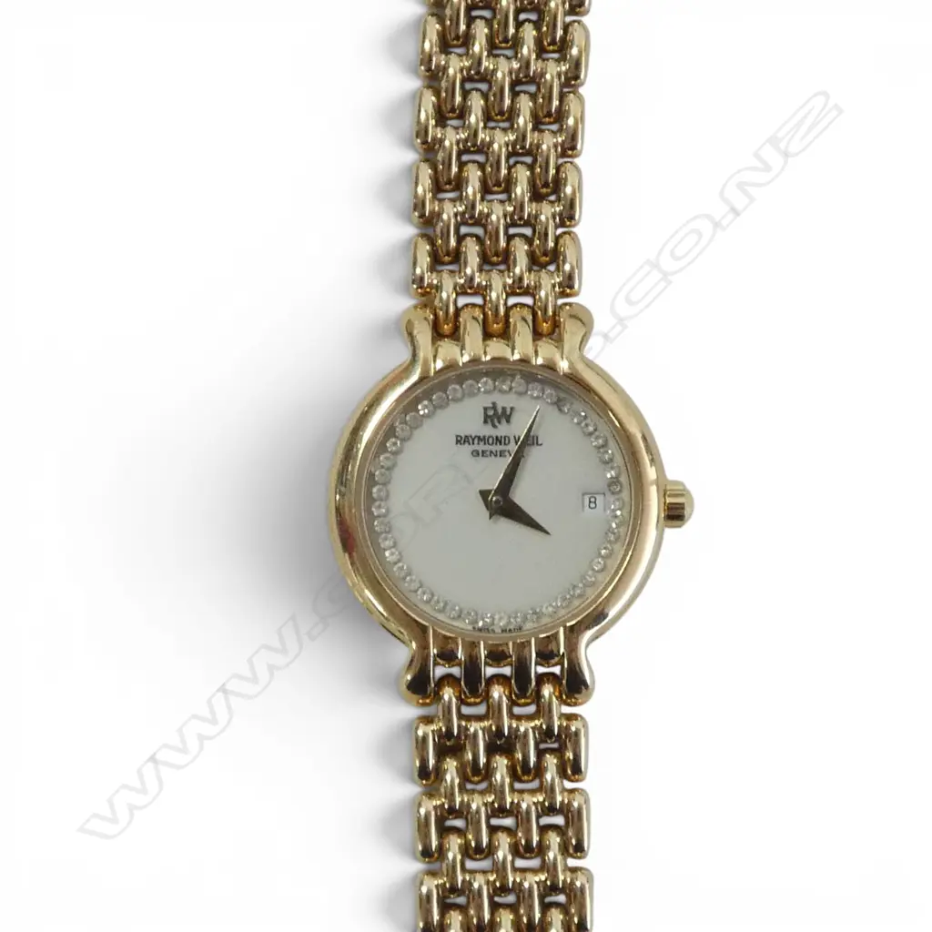 LADIES RAYMOND WEIL STAINLESS STEEL GOLD PLATED WRISTWATCH  old valuation, new battery Image 1++