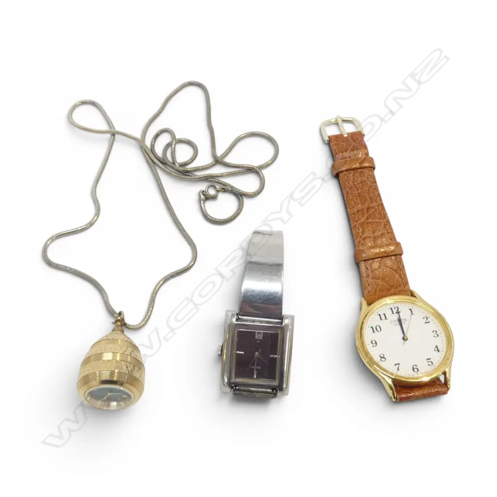 SEIKO LADIES WRISTWATCH SEIKO PENDANT WATCH  & CITIZEN QUARTZ WRISTWATCH Image 1++