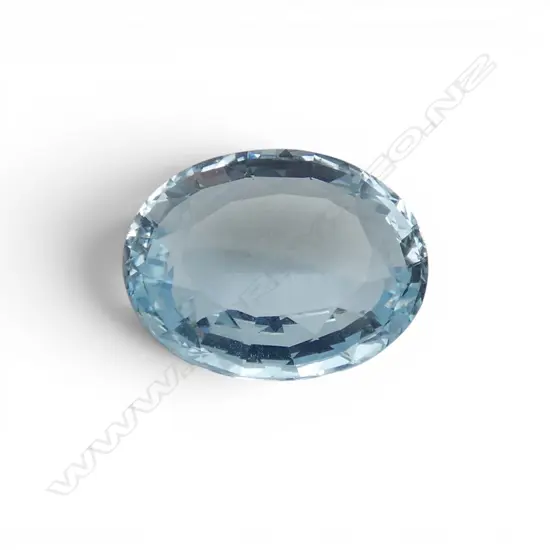 UNSET OVAL CUT AQUAMARINE 7.45ct