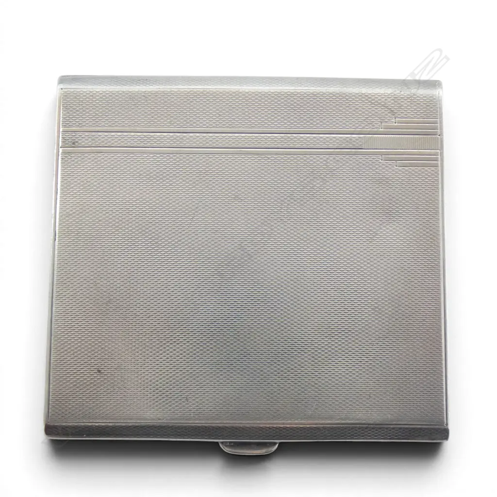 Birmingham 1937 SILVER MACHINE ENGRAVED CIGARETTE CASE 112gms Image 1++