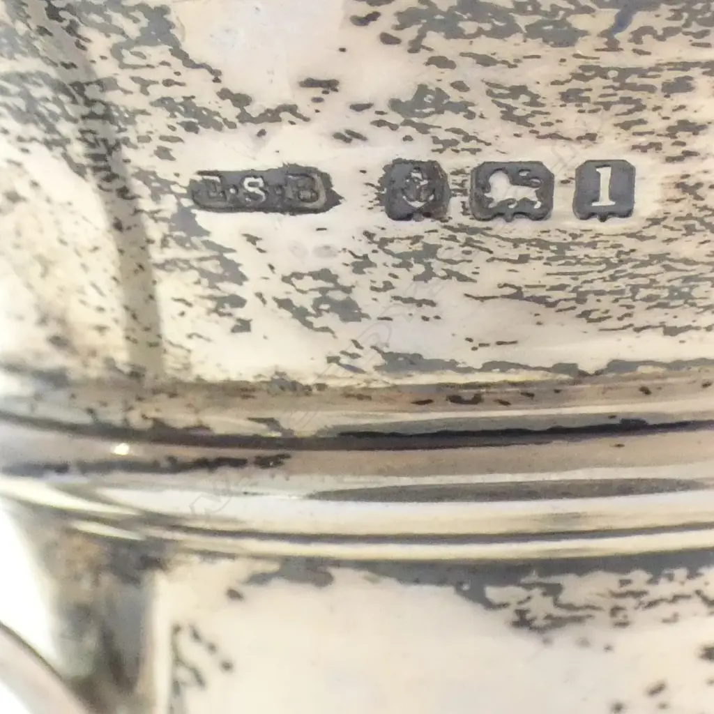 SILVER CREAM JUG frilled rim Birmingham 1910. 45gms Image 1++