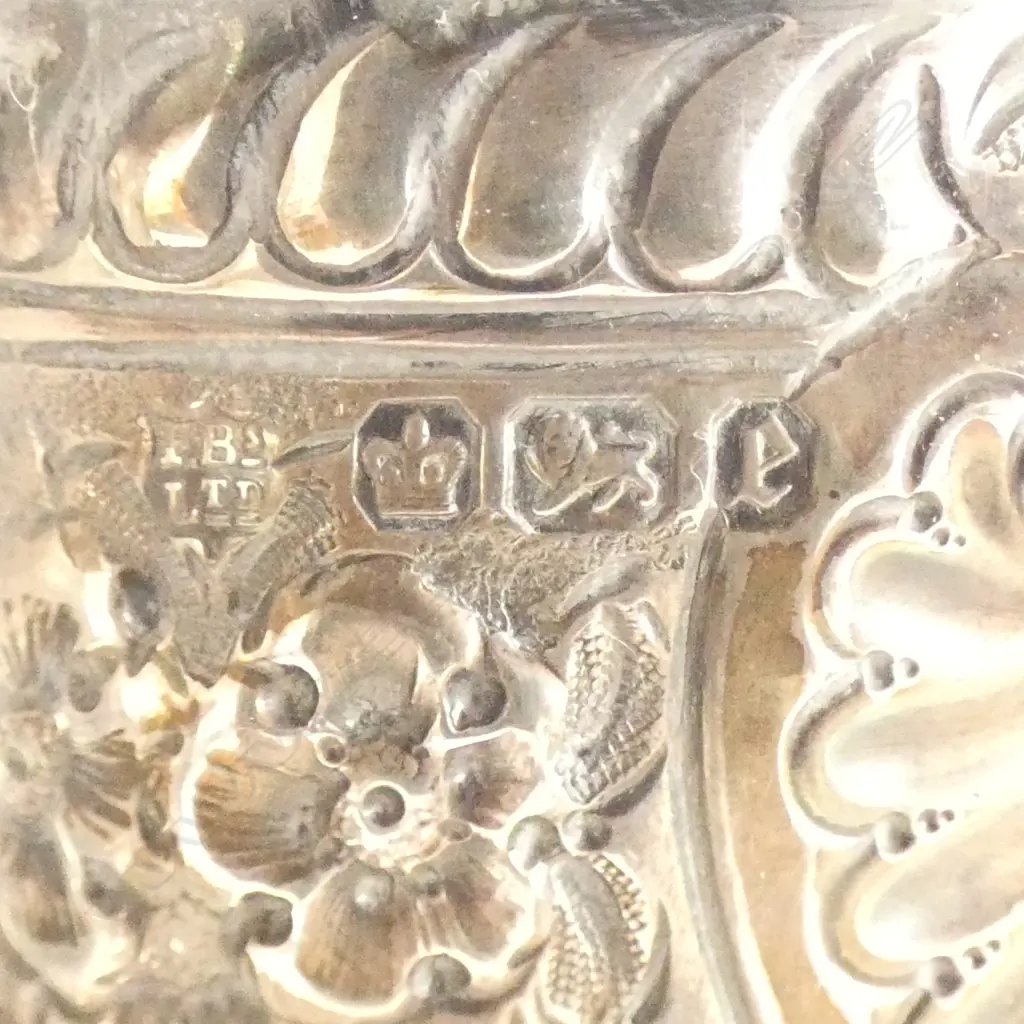 STG SILVER & CUT CRYSTAL CLARET JUG, SHEFFIELD 1897, H.250mm Image 1++