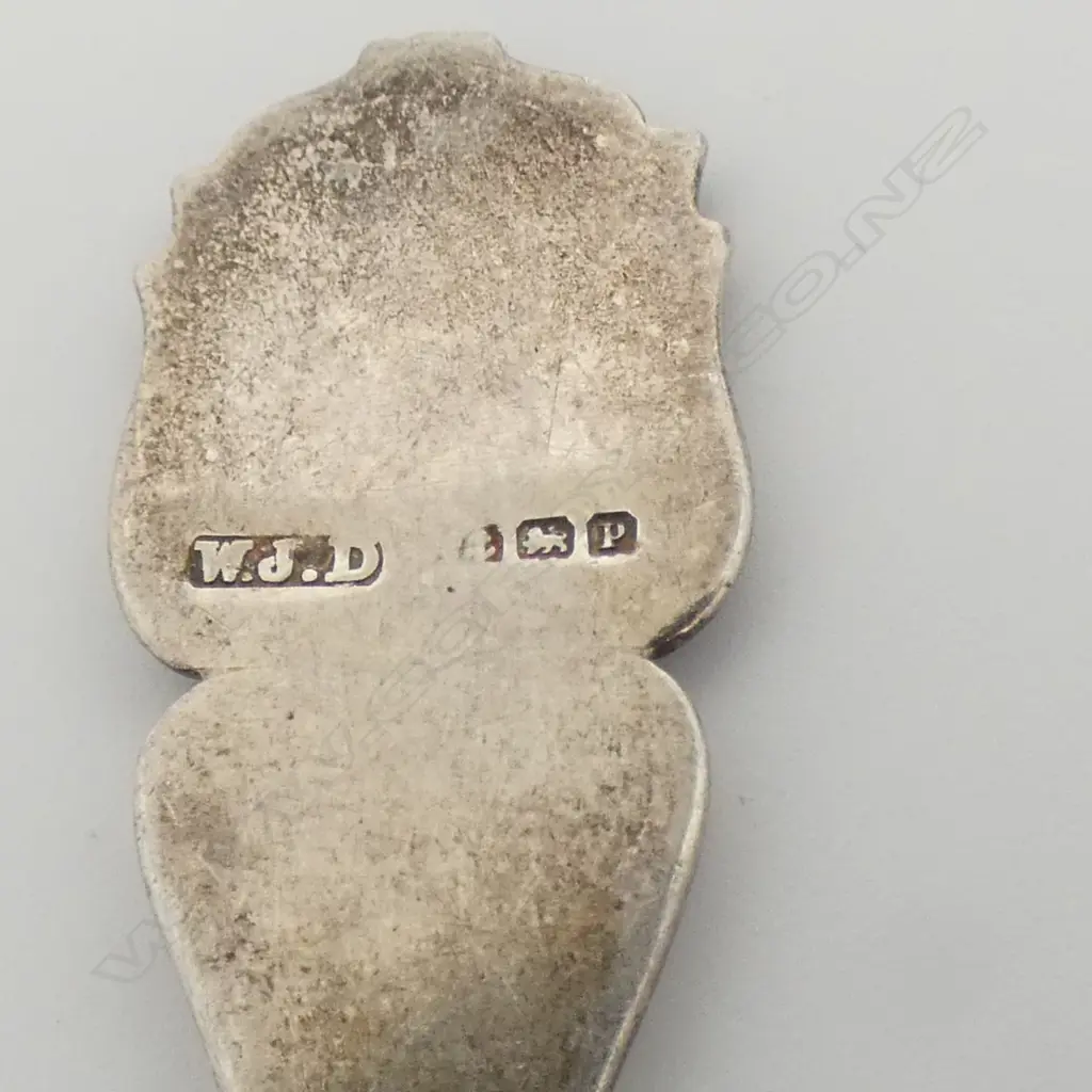 5 STG SILVER SPOONS 56gms, STG CANDLESTICK, ASST. BADGES, 2 PRS GP CUFFLINKS Image 1++