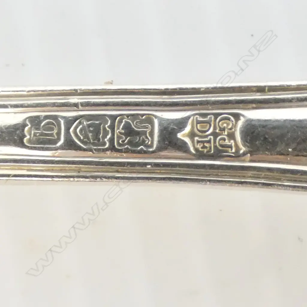 EARLY 20thC SILVER KING'S PATTERN PART CUTLERY SERVICE 1175gms Image 1++