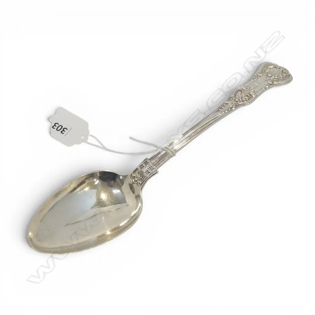 London 1836 STG SILVER KING'S PATTERN TABLE SPOON 102gms Image 1++
